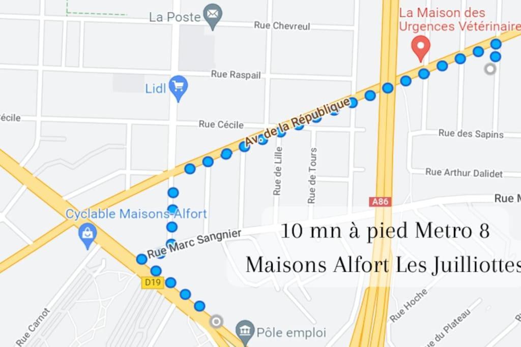 Escale-Marne Fr - 102 - Free Parking - Free Luggage Storage - All Equipped - Linen Included - Washing Machine - 10Mn Walk Metro 8 - Rer A - Panoramic View - From 1 To 4 Guests Maisons-Alfort Exteriör bild